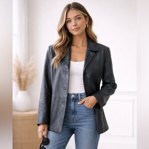 Chadwick of Boston Vintage black leather jacket SZ M